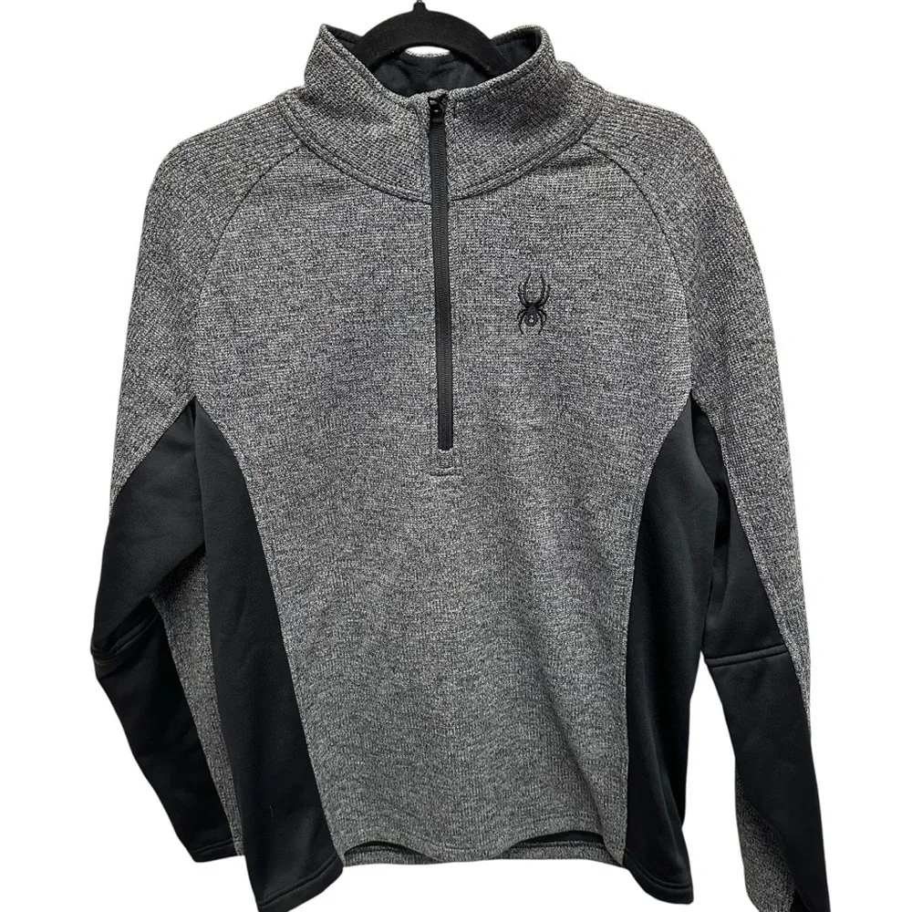Spyder Men's Jacket Outbound Novelty Mid Weight Stryke Large Black gray